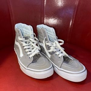 grey high top vans